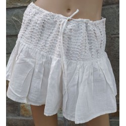Cotton Short Skirt from India Free Size