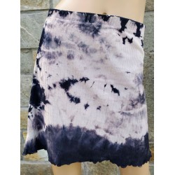 Cotton Short Skirt from India Tie Dye