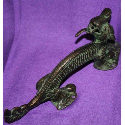 Bronze Dragon door handle statue From Nepal