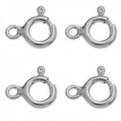 Spring Ring Clasp Sterling Silver 2mm