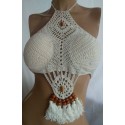 Crochet Top with support from India