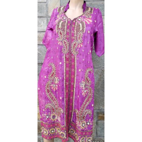 Silk Kurta Caftan Dress From India