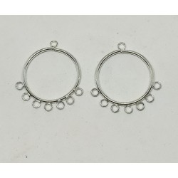 Earring Finding Silver plated