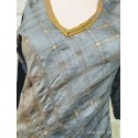 100% Silk Kurta Caftan Dress From India