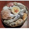Handmade basket with Sea Shells from Indonesia