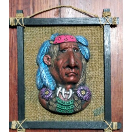 Frame with Native Americans from Indonesia