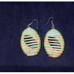 Wood earrings from Thailand