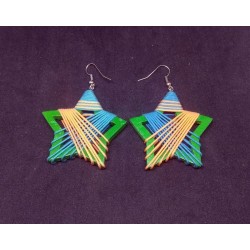 Wood earrings from Thailand