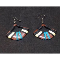 Wood earrings from Thailand