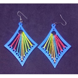 Wood earrings from India