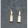 Bone earrings from Nepal