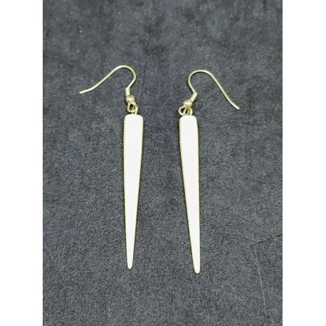 Bone earrings from Nepal