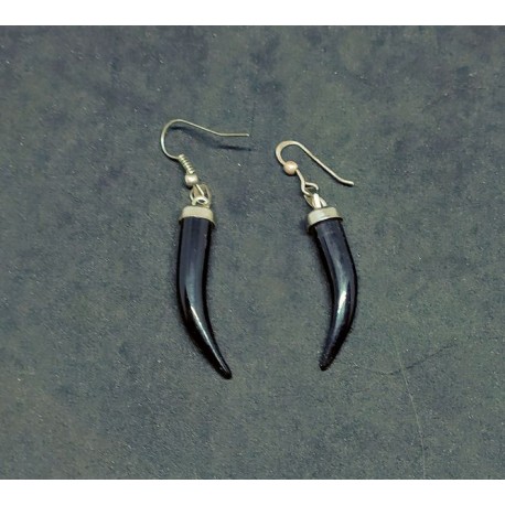 Horn earrings from Nepal