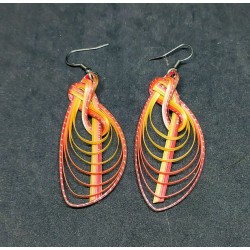 Wood earrings from Nepal