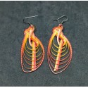 Wood earrings from Nepal