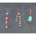 Single earrings Semiprecious Earrings