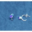 Silver earring with Amethyst