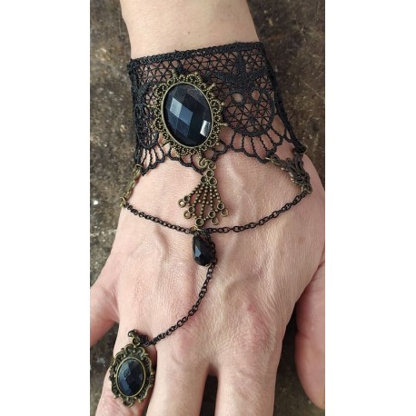 Gothic Lace Bracelet