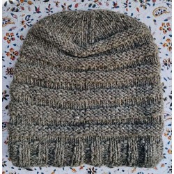 Μάλλινος Σκούφος με Επένδυση Fleece .