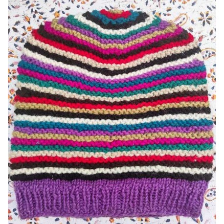 Μάλλινος Σκούφος με Επένδυση Fleece .