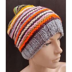 Μάλλινος Σκούφος με Επένδυση Fleece .