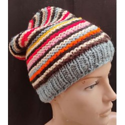 Μάλλινος Σκούφος με Επένδυση Fleece .