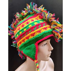 Μάλλινος Σκούφος με Επένδυση Fleece .