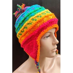 Μάλλινος Σκούφος με Επένδυση Fleece .