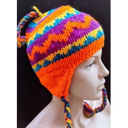 Μάλλινος Σκούφος με Επένδυση Fleece .