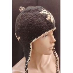 Μάλλινος Σκούφος με Επένδυση Fleece .