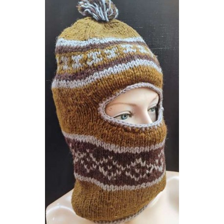 Μάλλινος Σκούφος με Επένδυση Fleece .