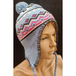 Μάλλινος Σκούφος με Επένδυση Fleece .