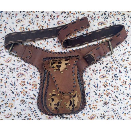 Leather Waist bag / Money Belt