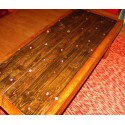 Handmade coffeetable with fixed Semiprecious stones