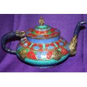 Copper Teapot with Semiprecious stones