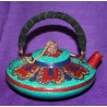 Copper Teapot with Semiprecious stones