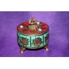 Bronze box from Nepal with Semiprecious stones