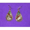 Handmade Earrings in White Metal from Nepal
