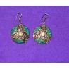 Handmade Earrings in White Metal from Nepal