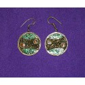 Handmade Earrings in White Metal from Nepal