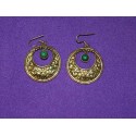 Handmade Earrings in White Metal from Nepal