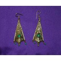 Handmade Earrings in White Metal from Nepal