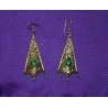 Handmade Earrings in White Metal from Nepal