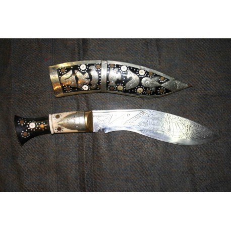 Traditional Khukhuri Knife From Nepal.