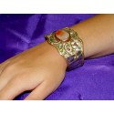 Bronze bracelet with Semiprecious Stone