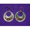 Handmade Earrings in White Metal from Nepal