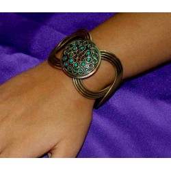 Bronze bracelet with Semiprecious Stone