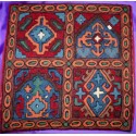 Embroidered Wool Pillowcase from Nepal.