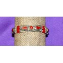 Handmade Bracelet White Metal Nepal.