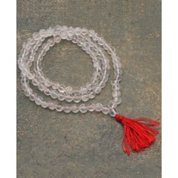 Quartz Crystal Mala Necklace from India